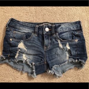 2 PAIRS of denim shorts